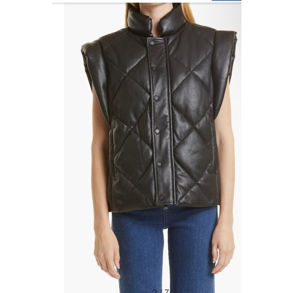 PISTOLA NWT Collista Black Convertible Quilted Puffer Coat Removable Sleeves XL - Picture 4 of 10